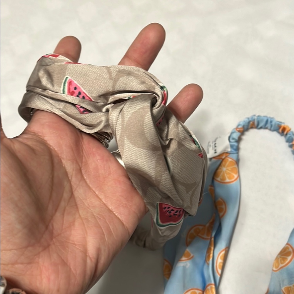 Nwot Coach summer Fruit Print Headbands Set - Picture 2 of 4
